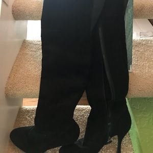 Black suede over knee Via Spiga boots size 10M